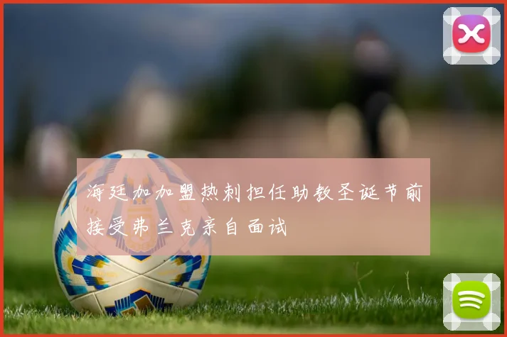 海廷加加盟热刺担任助教圣诞节前接受弗兰克亲自面试